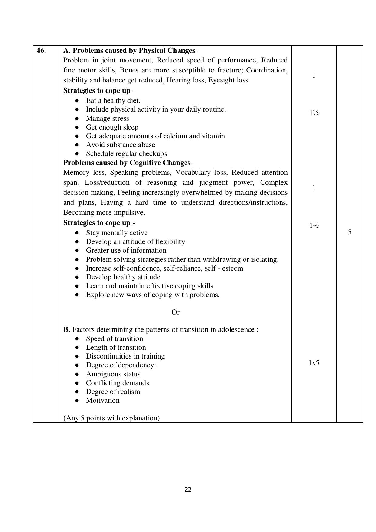 NIOS Class 10 Psychology (222) Sample Paper - Page 22
