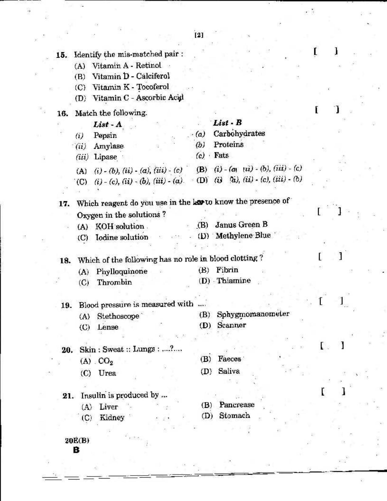AP Class 10 Science (Paper II) 2019 Question Paper - Page 6