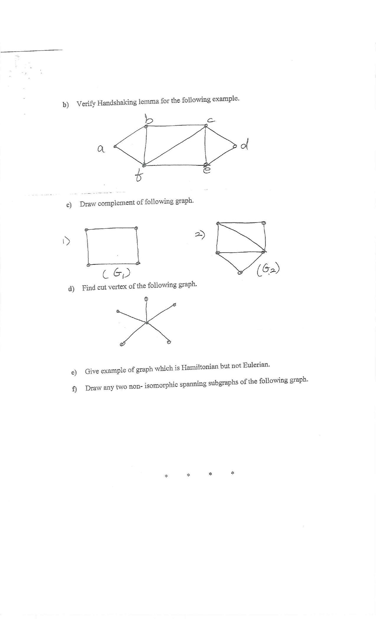 Bharati Vidyapeeth B.SC. 2010 COURSE (SEM – II) V VI Question Paper - Page 7
