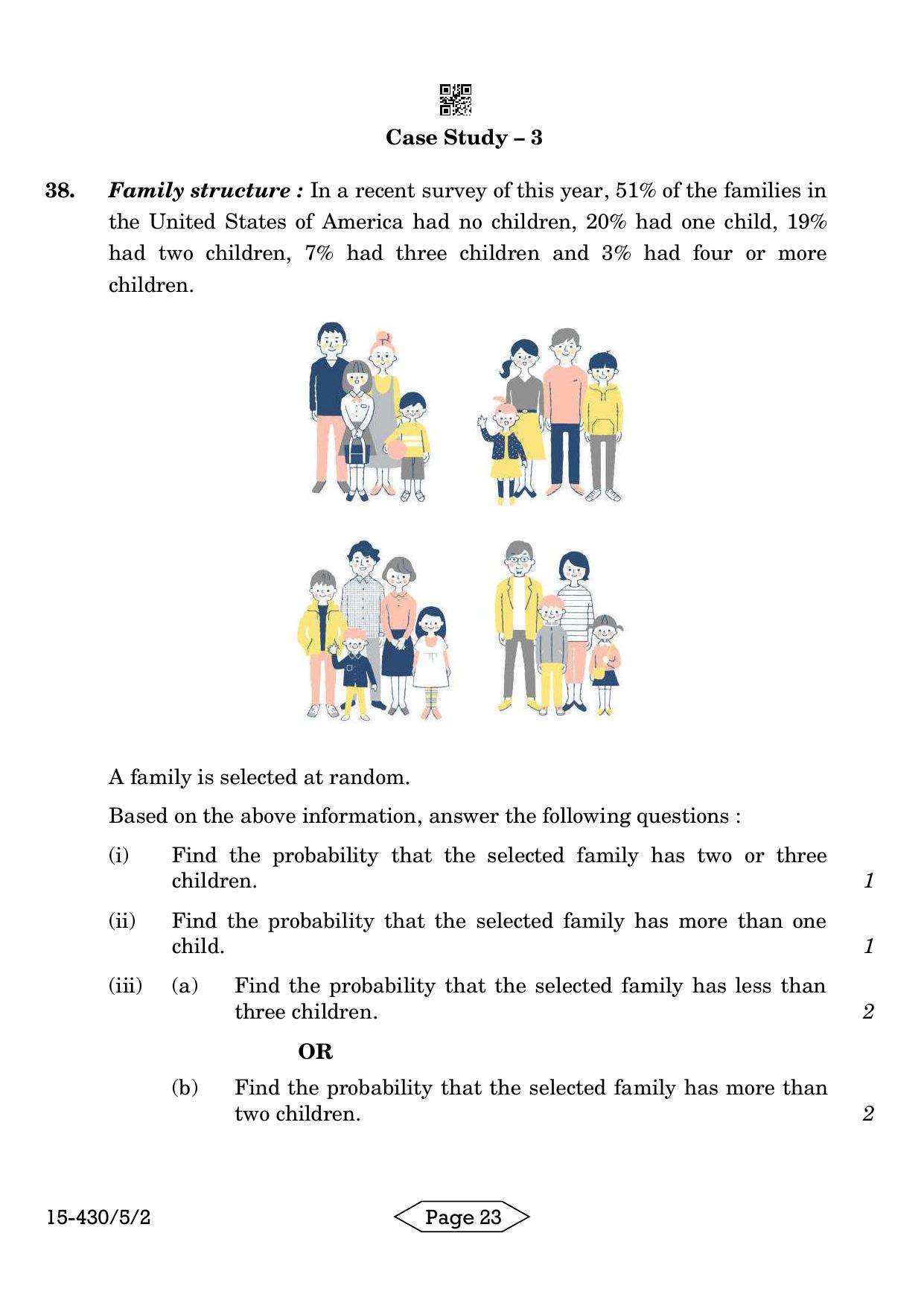 CBSE Class 10 430-5-2 Mathematics Basic 2024 Question Paper - Page 23