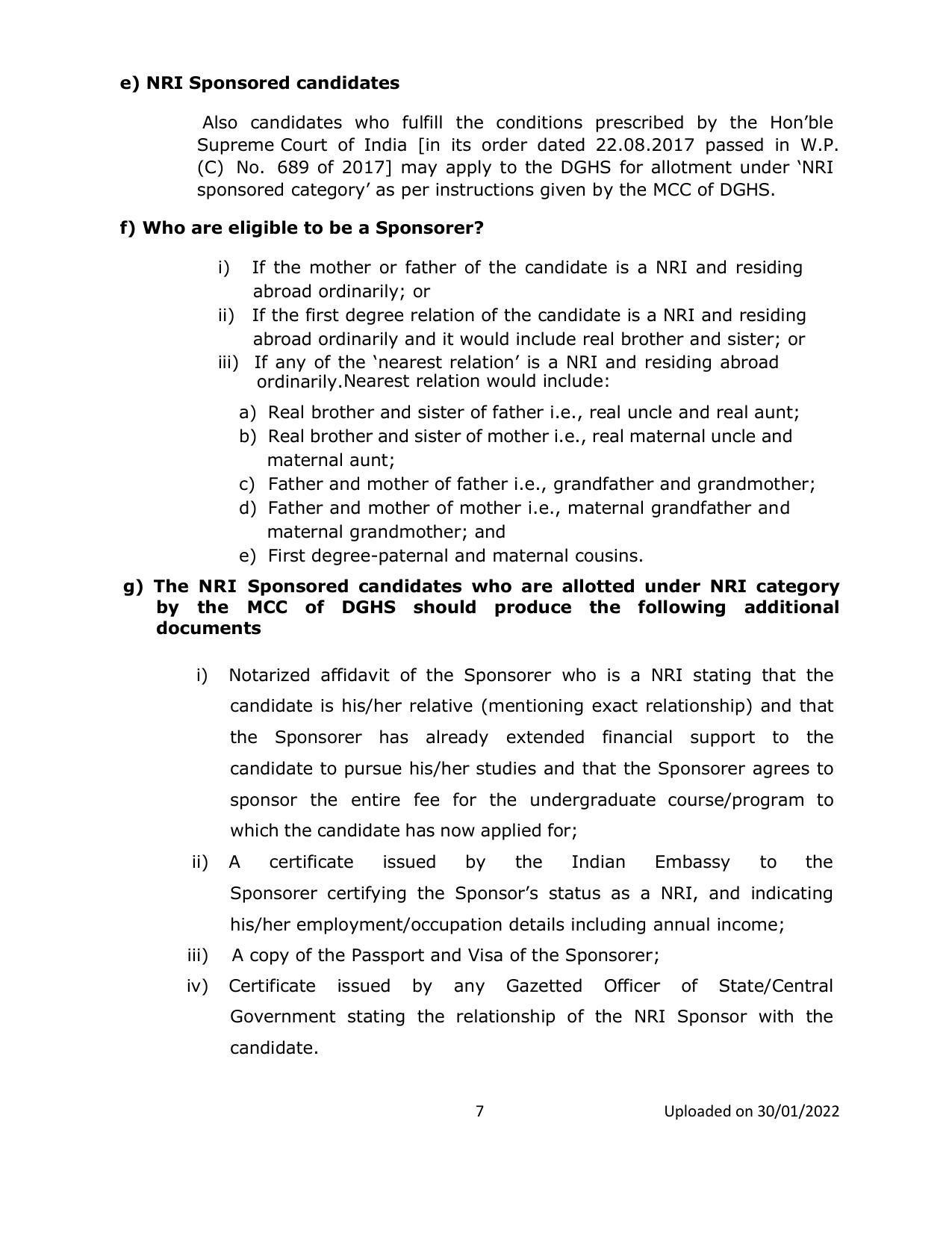 Sri Ramachandra University,Chennai ADMISSION TO M.B.B.S./B.D.S. DEGREE Prospectus 2021-22 - Page 7