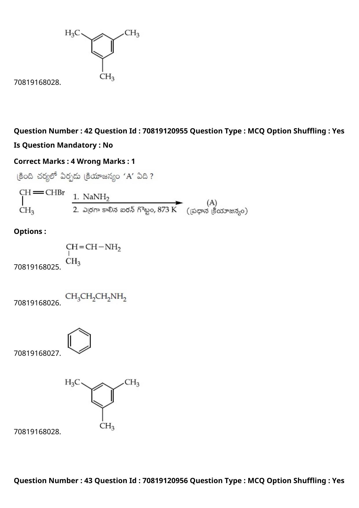 JEE Mains 2021: BTech Telugu (Shift 1) 26-02-2021 Question Paper - Page 50