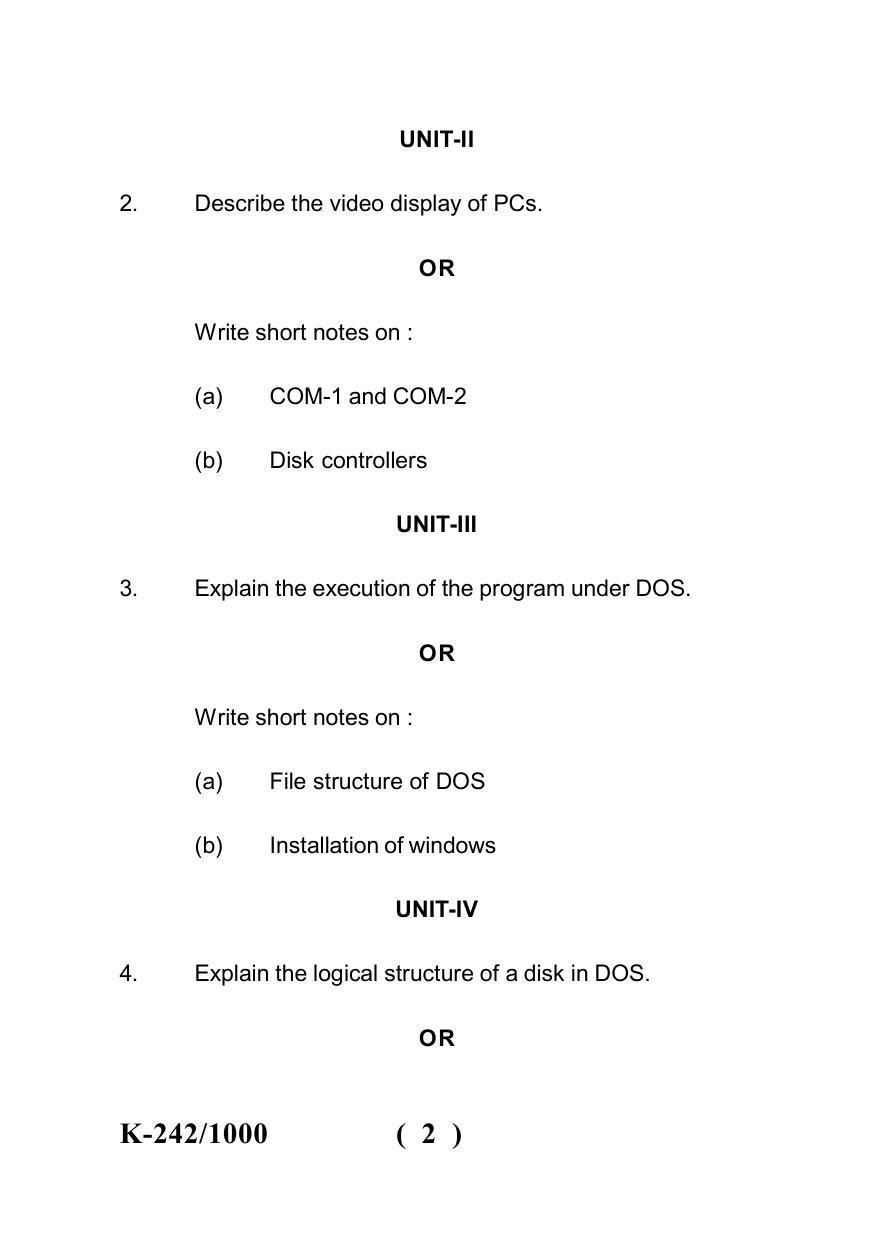Sarguja University Question Paper - 2022 : B. Sc. Part Three (10+2+3) 3 Y DC (Old Course) Geology Paper II - Page 2