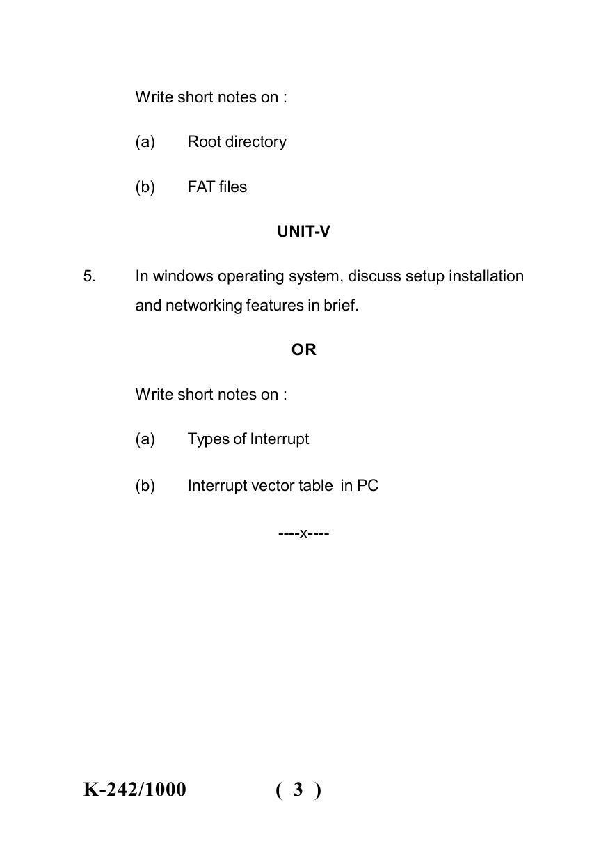 Sarguja University Question Paper - 2022 : B. Sc. Part Three (10+2+3) 3 Y DC (Old Course) Geology Paper II - Page 3