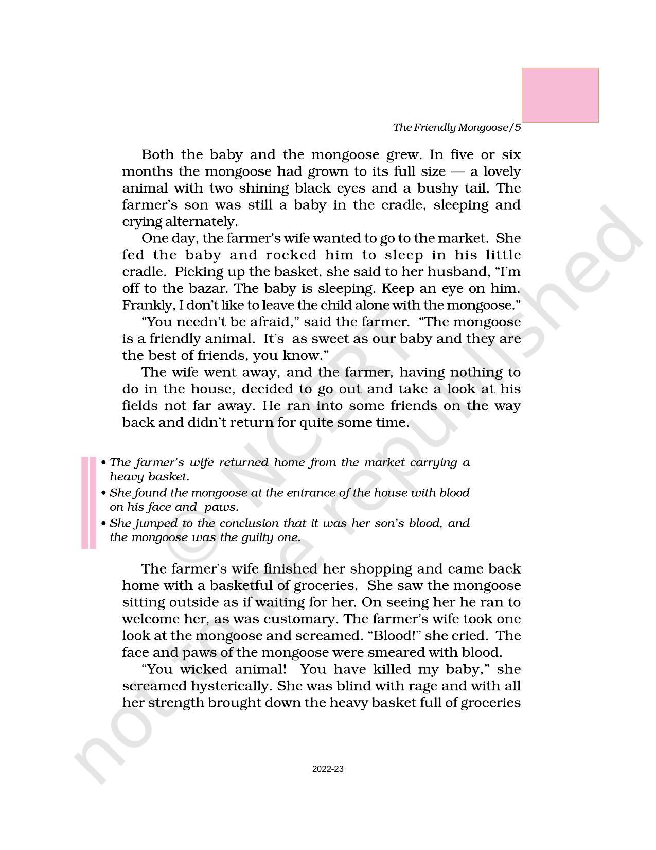 NCERT Book for Class 6 English(A Pact with the Sun) : Chapter 2-The Friendly Mongoose - Page 2