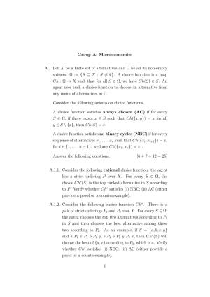 ISI Admission Test JRF in Quantitative Economics (QEB) 2023 Sample Paper