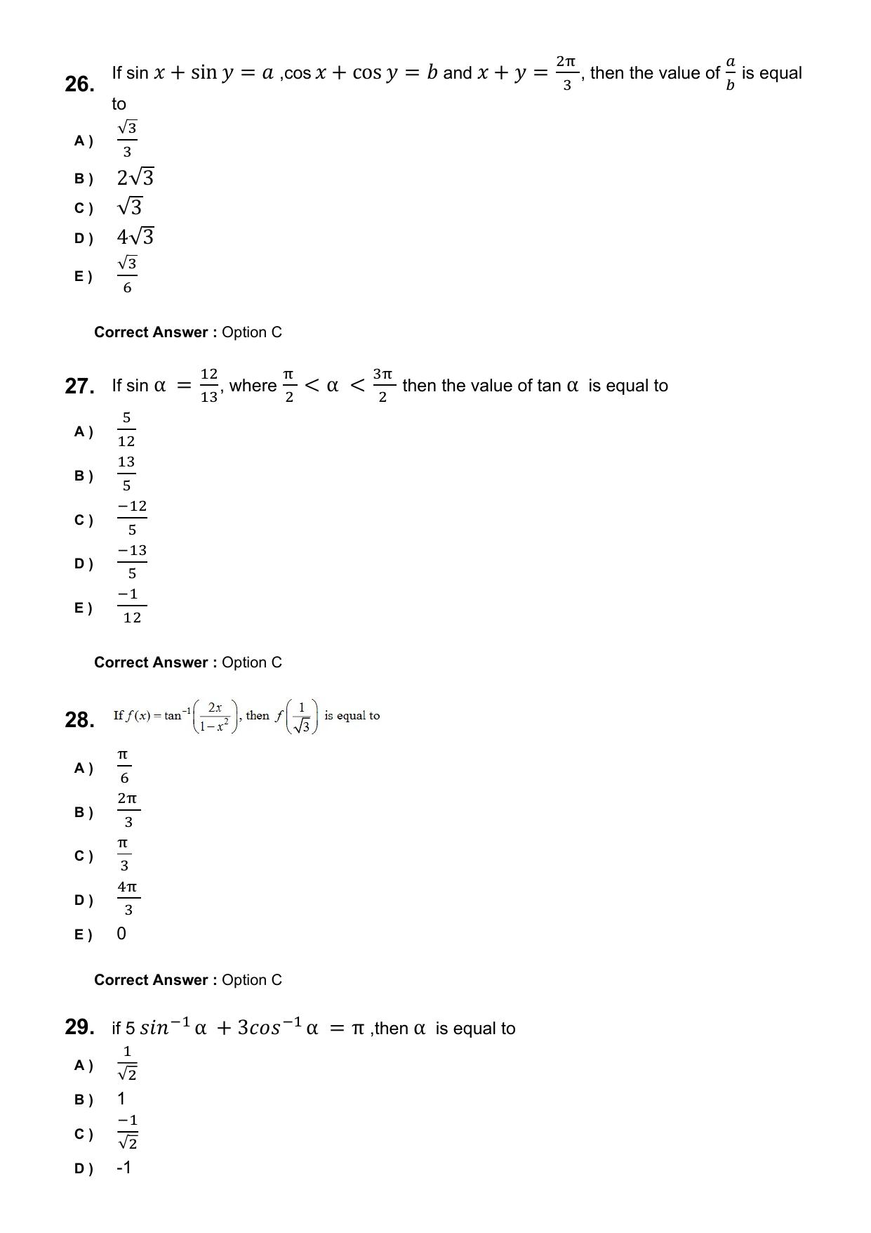 KEAM 2025 April 23 Question Paper with Answer Key - Page 7