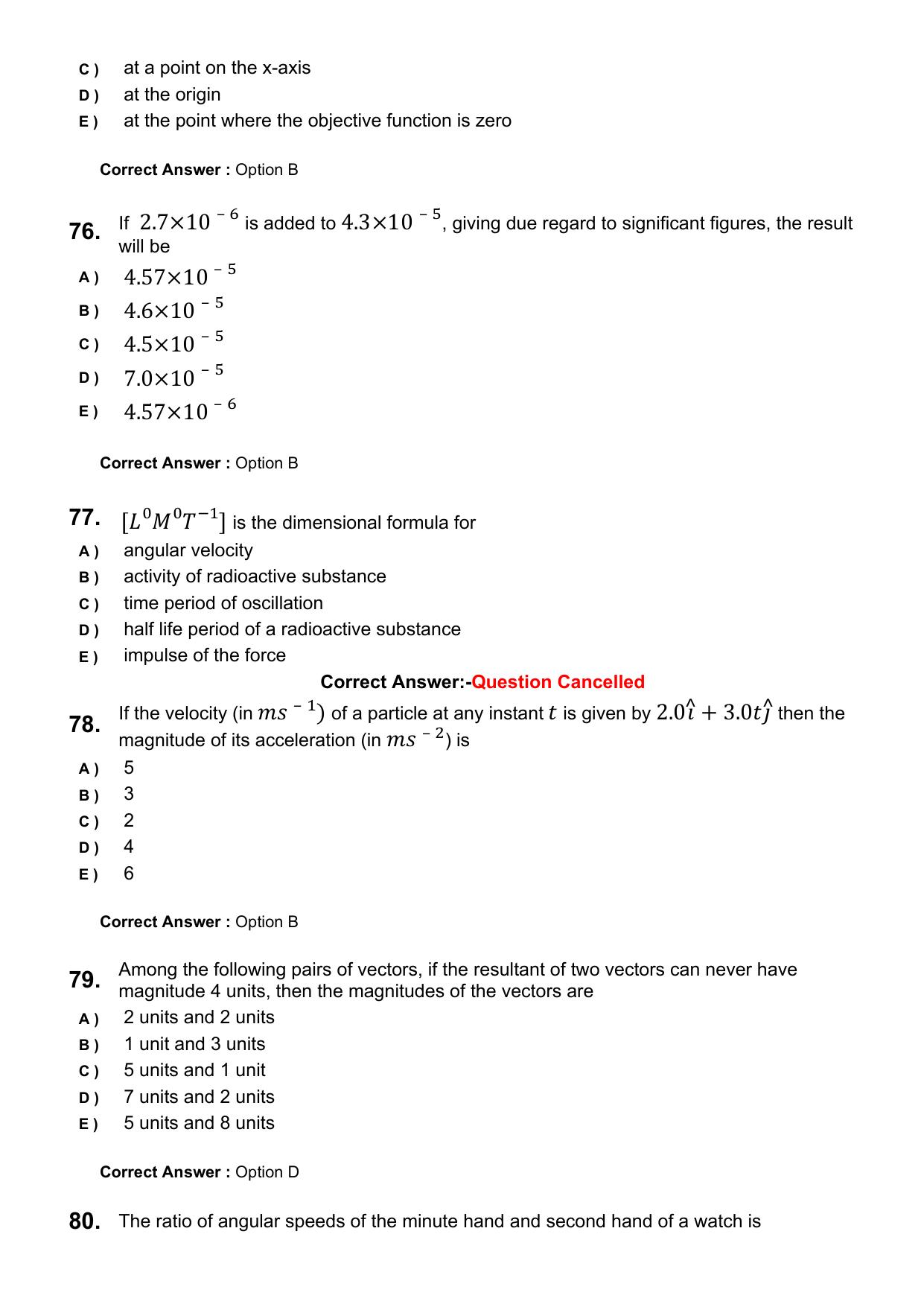 KEAM 2025 April 23 Question Paper with Answer Key - Page 20