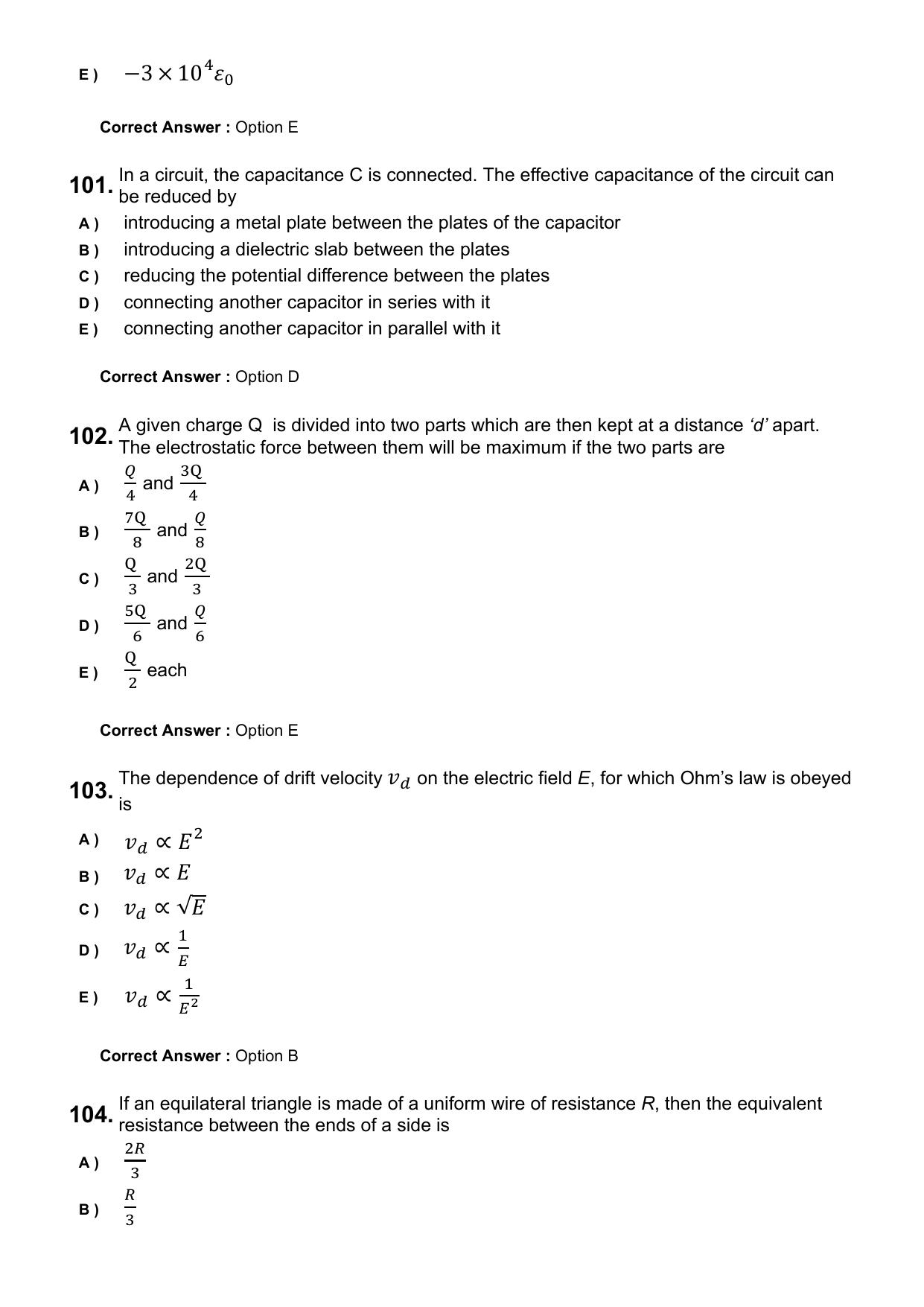 KEAM 2025 April 23 Question Paper with Answer Key - Page 26
