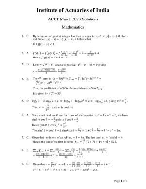 ACET March 2023 Solution