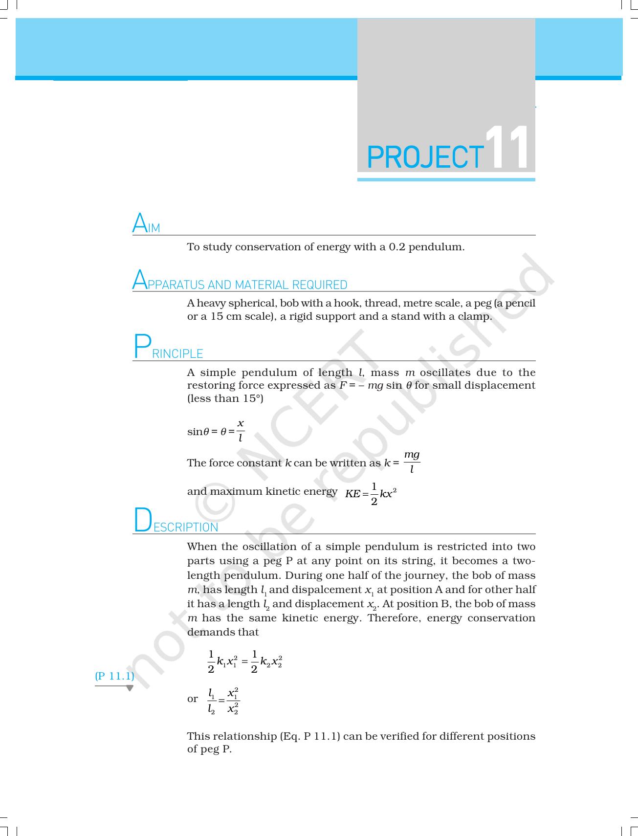 NCERT Laboratory Manuals for Class XI Physics - Projects 10 & 11 - Page 4