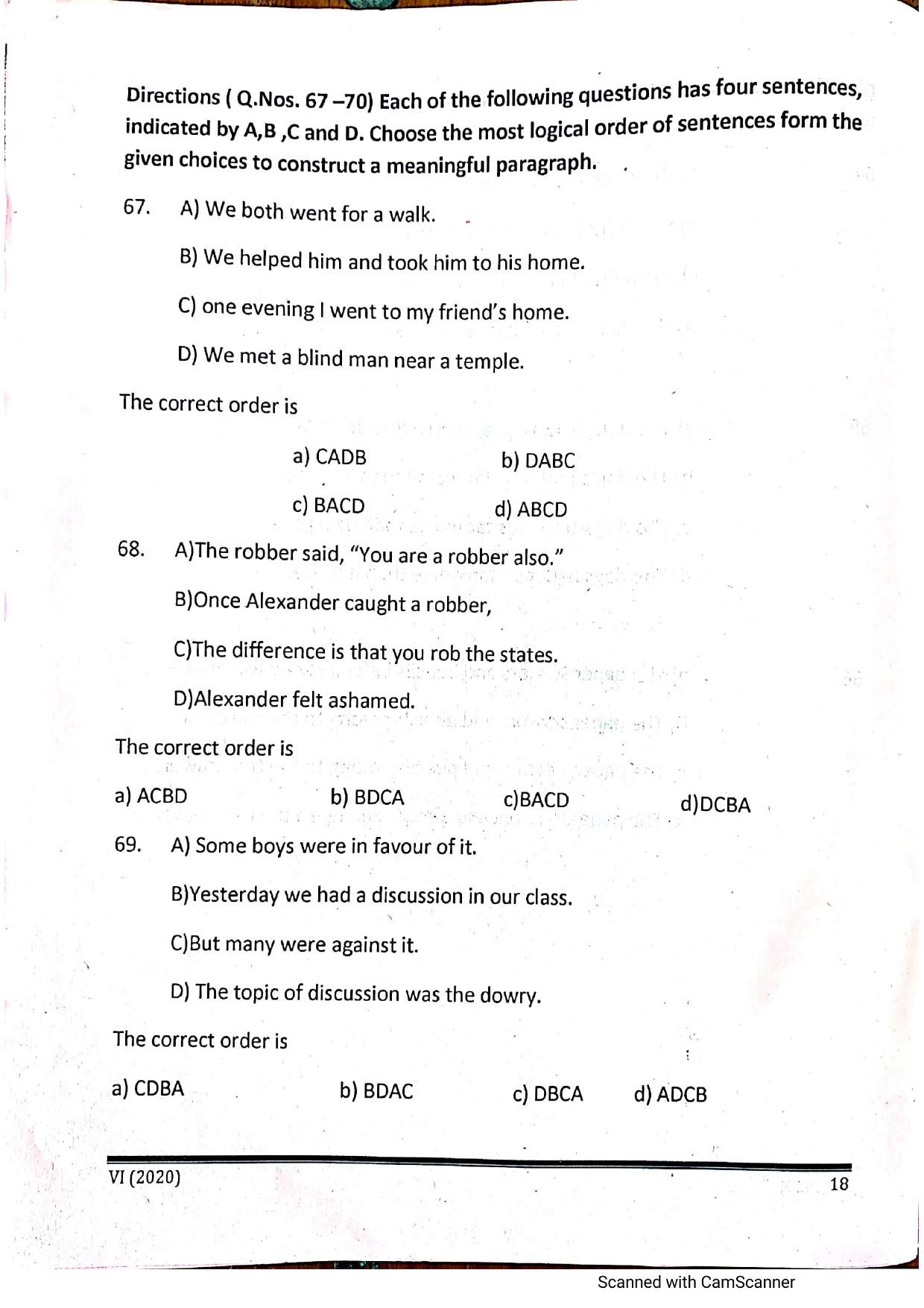 JKSSEE 2020 Class 6 Question Paper - Page 17