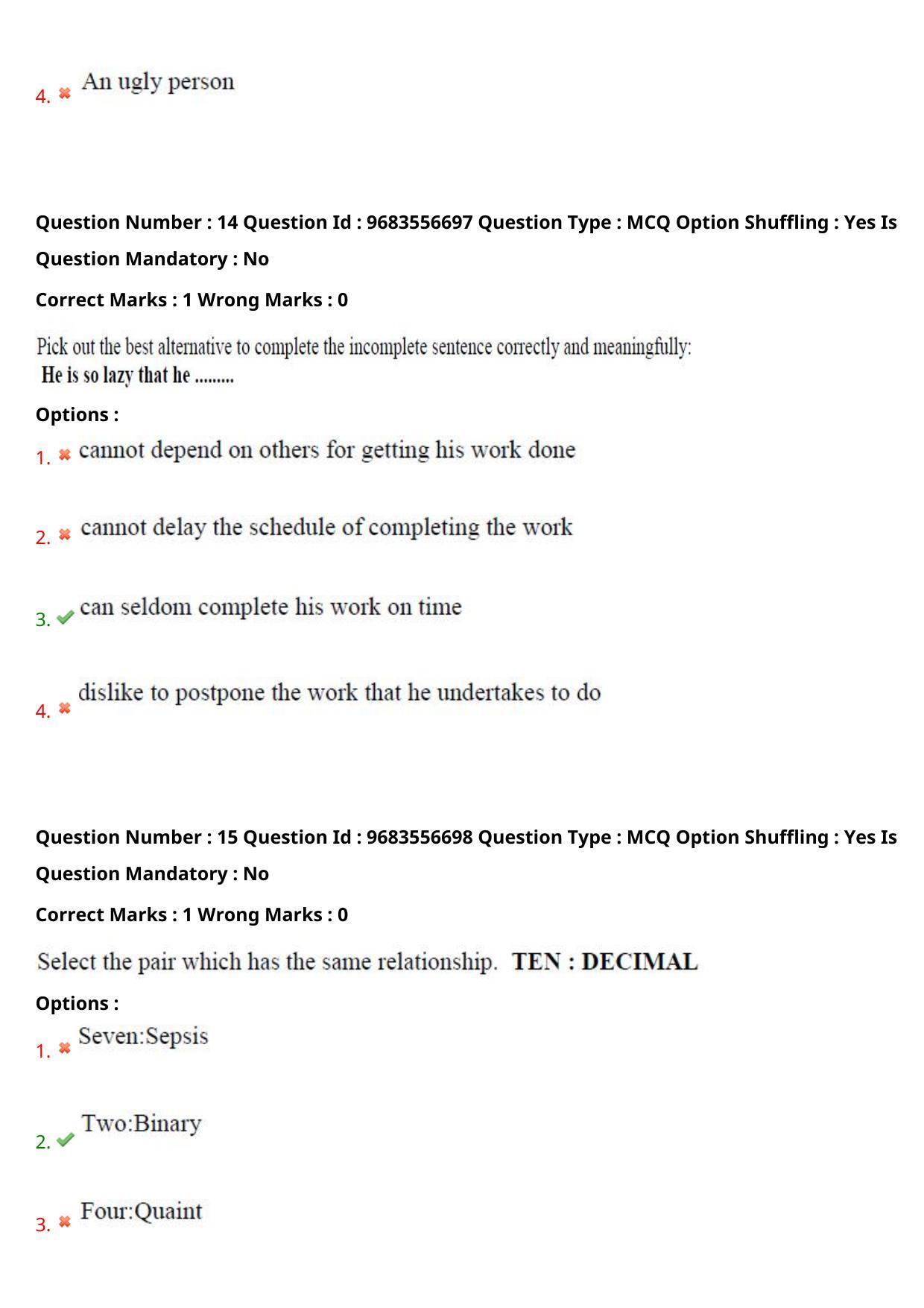 TS CPGET 2021 M Lib I Sc 2 years & B Lib I Sc 1 year  (Shift 1) Question Paper with Answer Key - Page 9