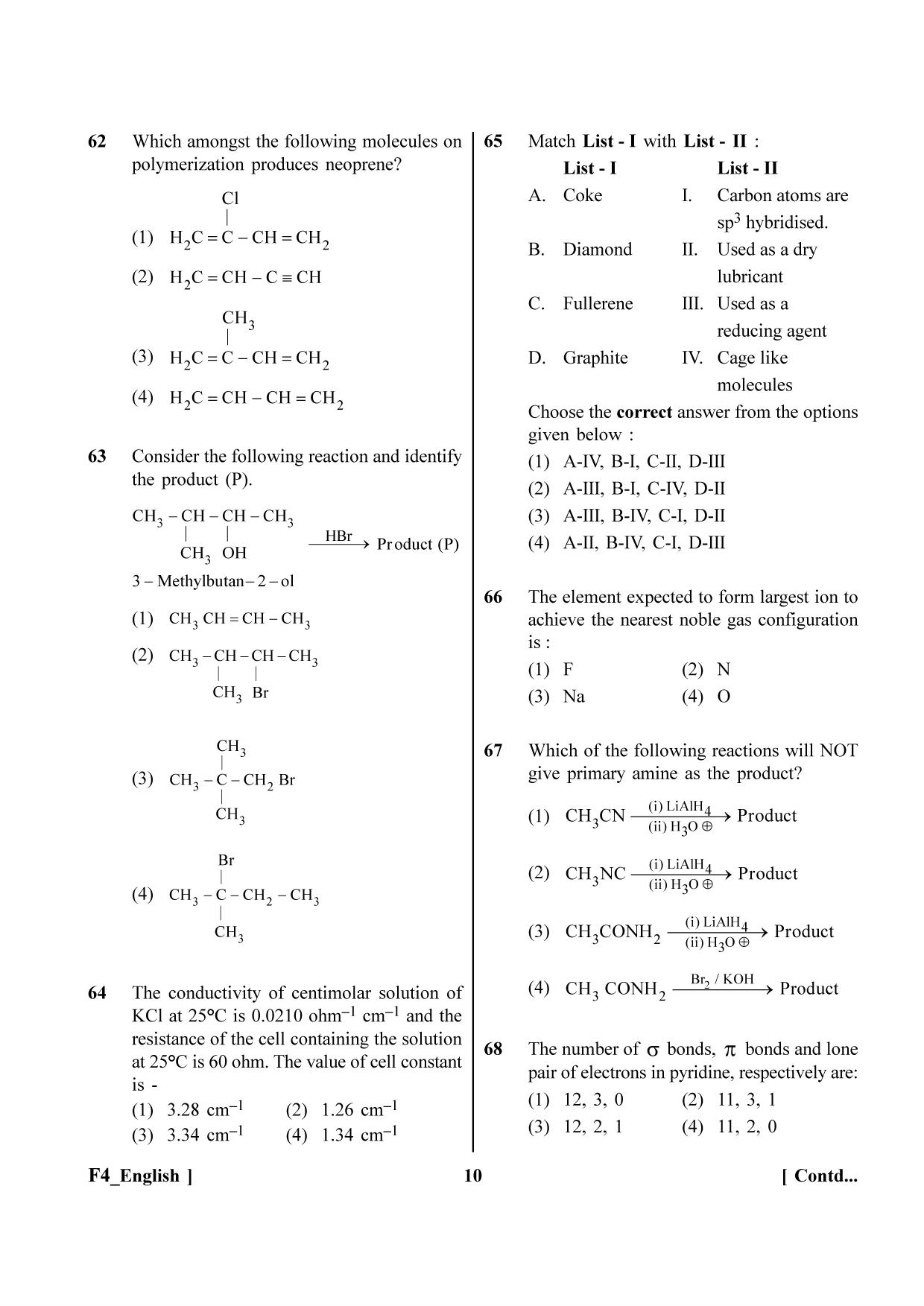 NEET 2023 F4 Question Paper - Page 10