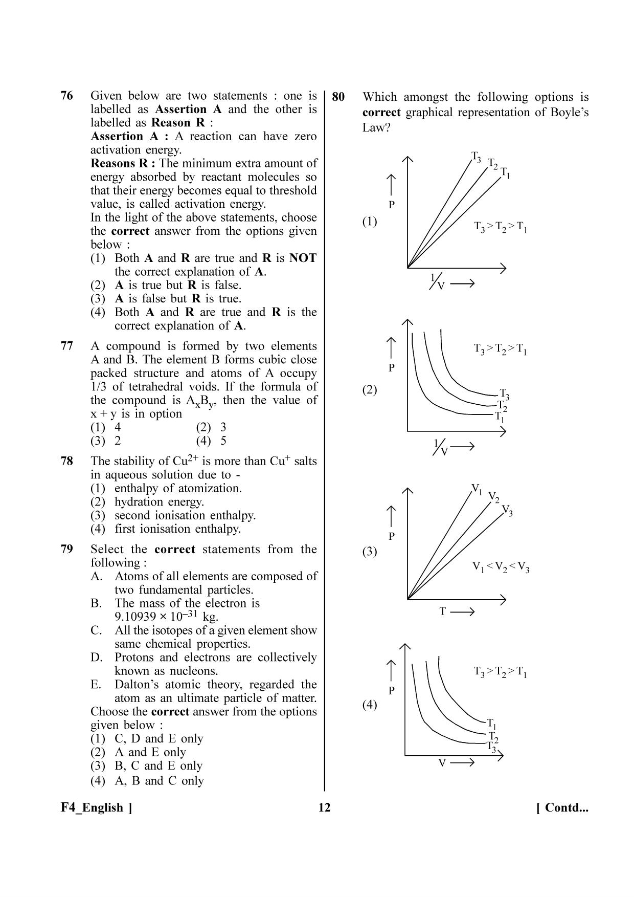 NEET 2023 F4 Question Paper - Page 12