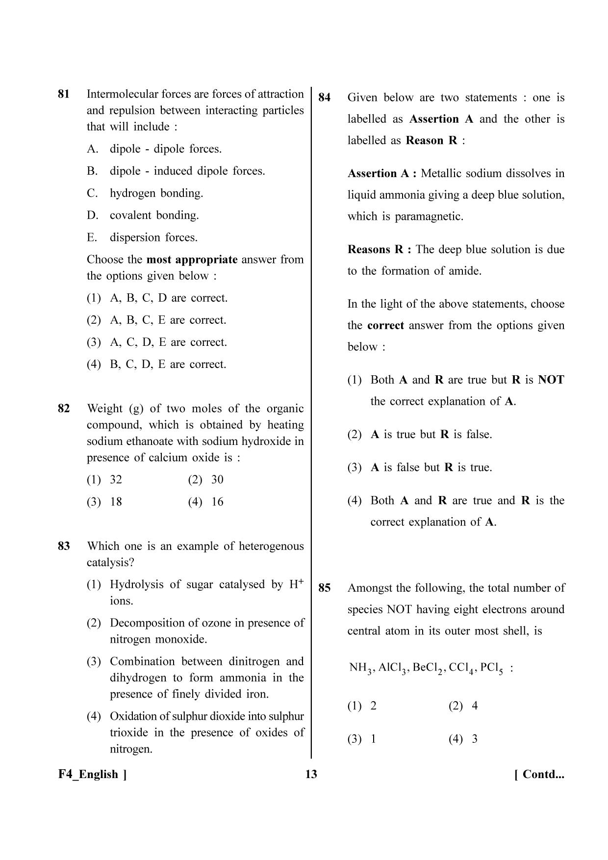 NEET 2023 F4 Question Paper - Page 13