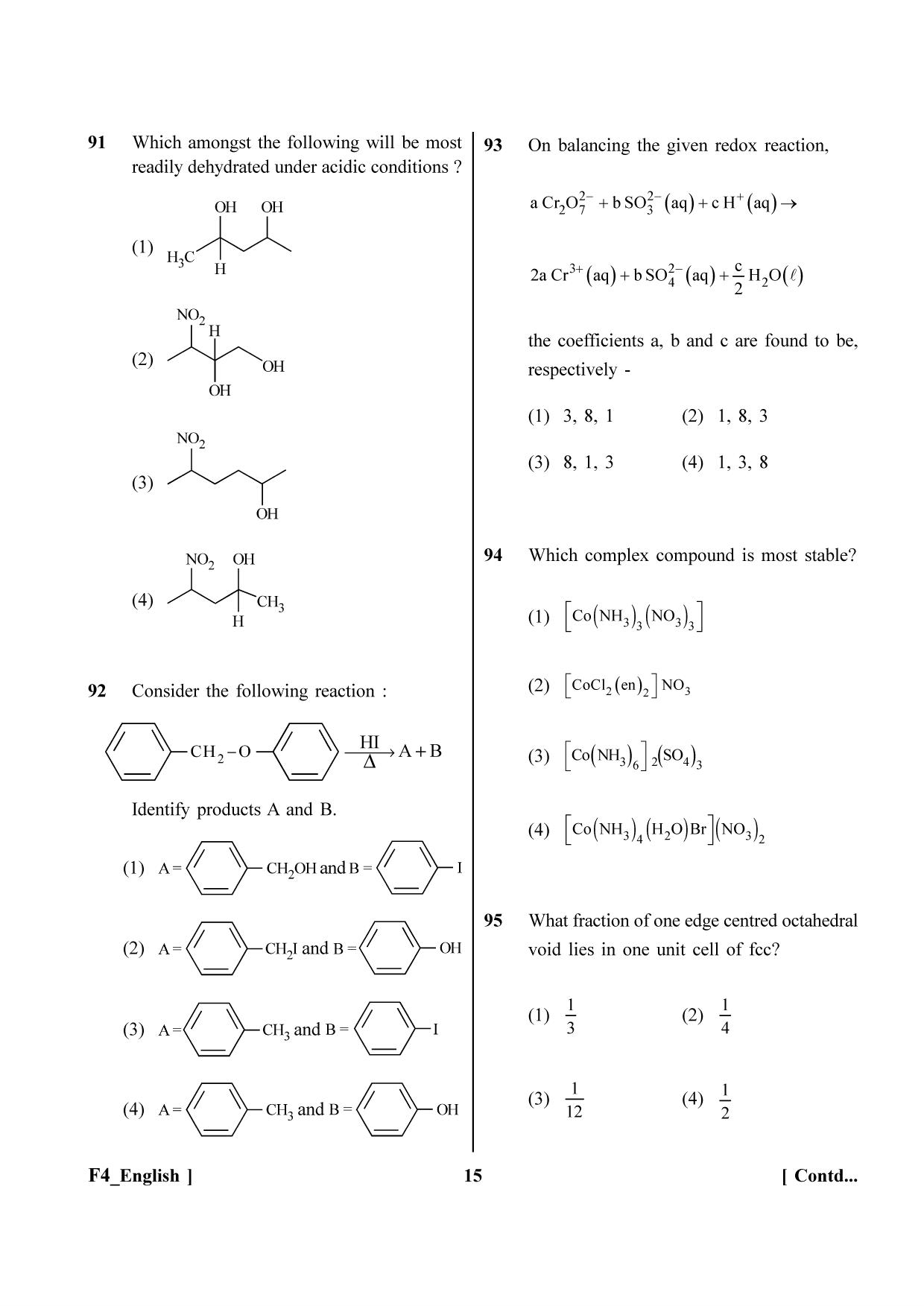 NEET 2023 F4 Question Paper - Page 15