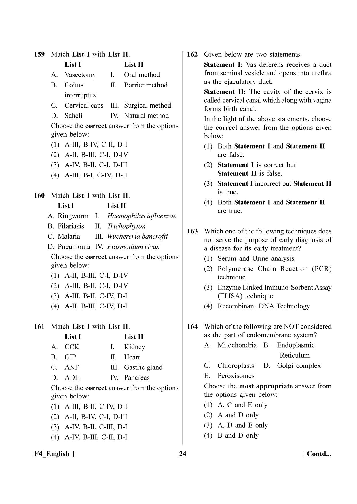 NEET 2023 F4 Question Paper - Page 24