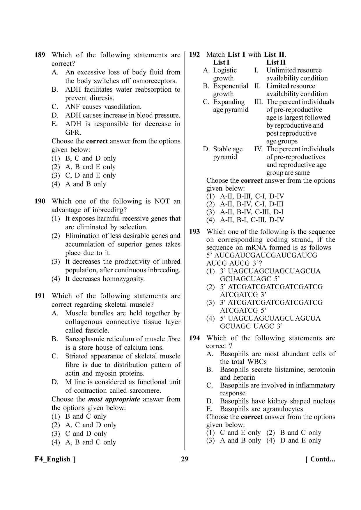 NEET 2023 F4 Question Paper - Page 29