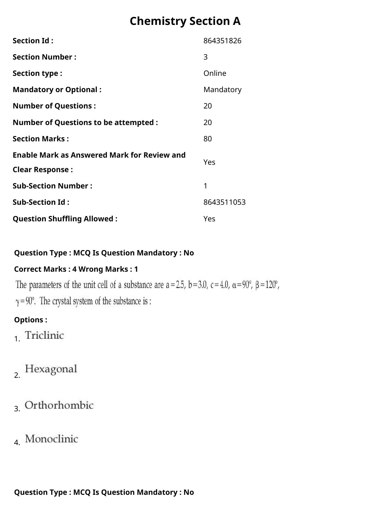 JEE Mains 2021: BTech Bengali (Shift 1) 27-07-2021 Question Paper - Page 45