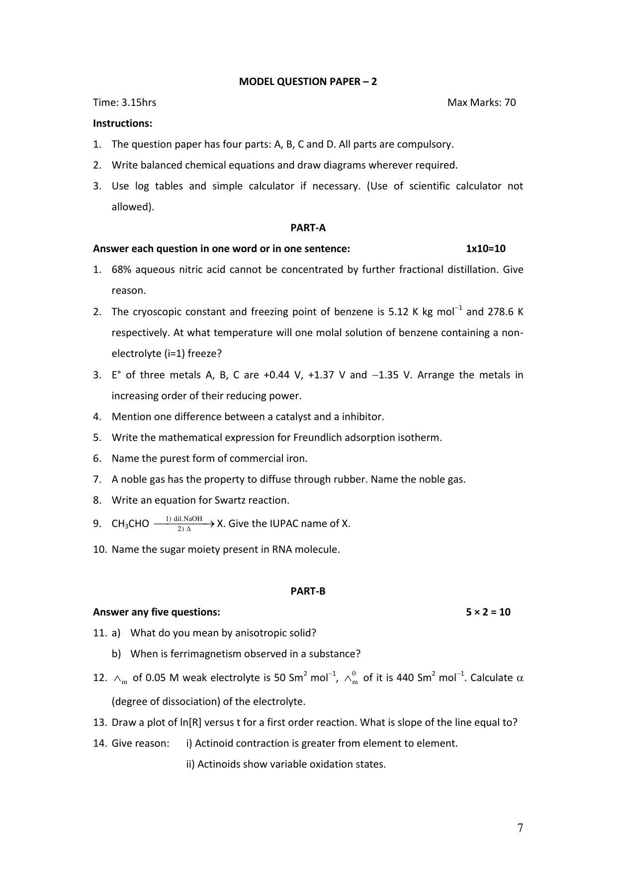 Karnataka 2nd PUC Question Bank for Chemistry - Page 10