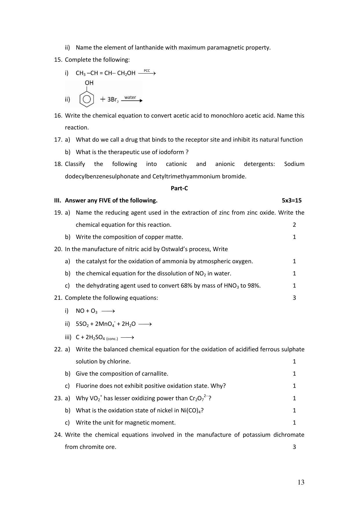 Karnataka 2nd PUC Question Bank for Chemistry - Page 16
