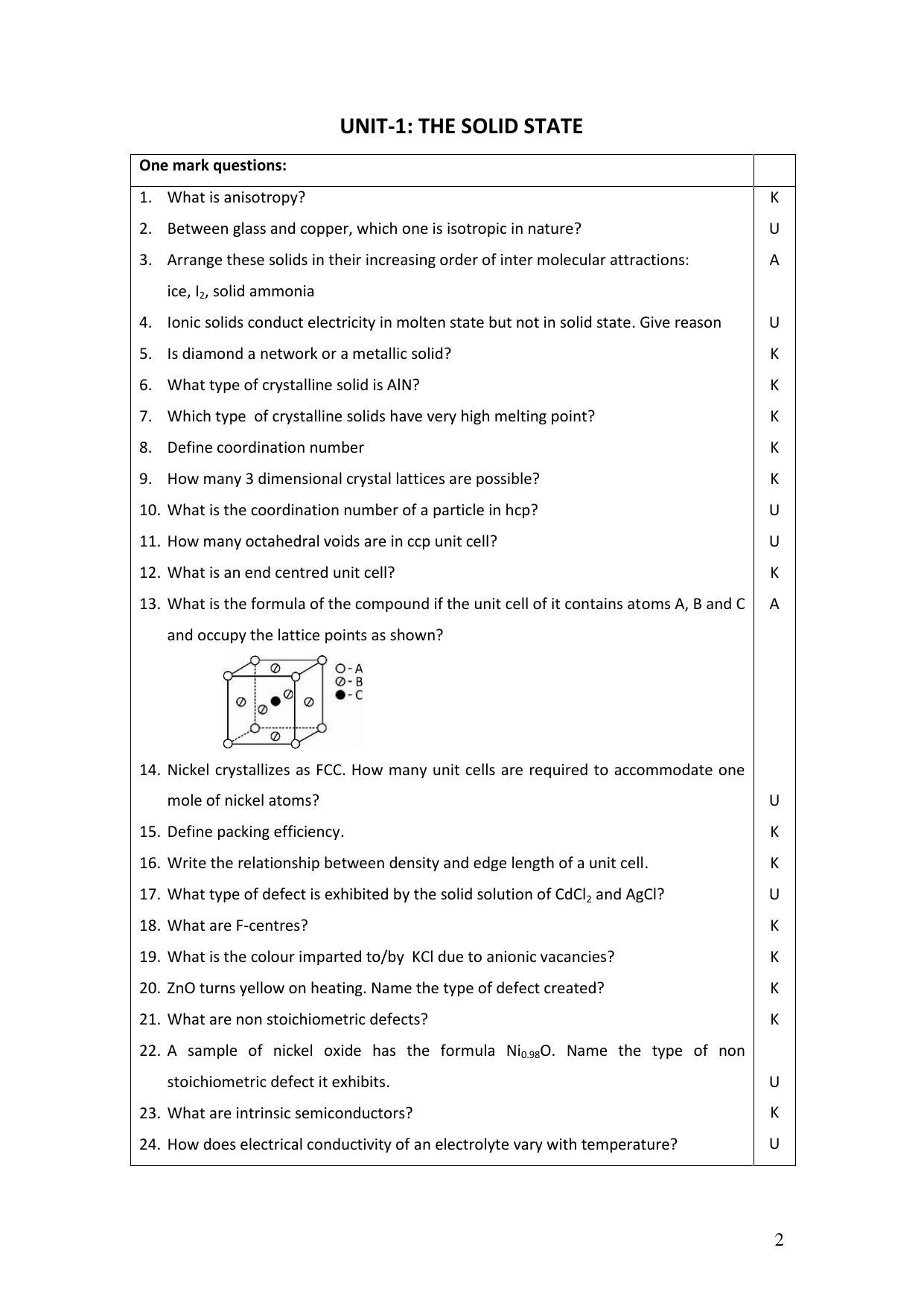 Karnataka 2nd PUC Question Bank for Chemistry - Page 37