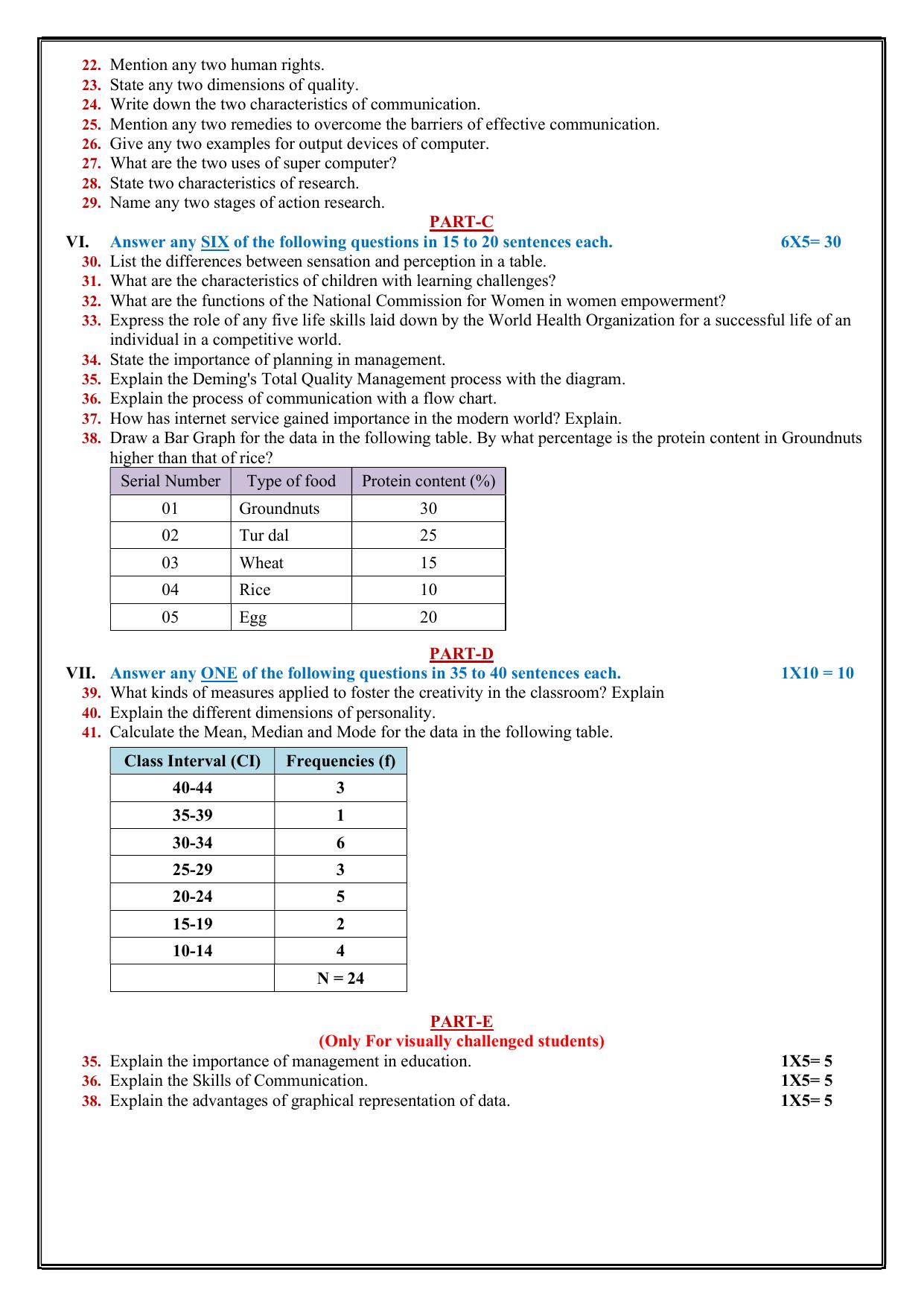 Karnataka II PUC Education Model Question Paper II 2025 - Page 5
