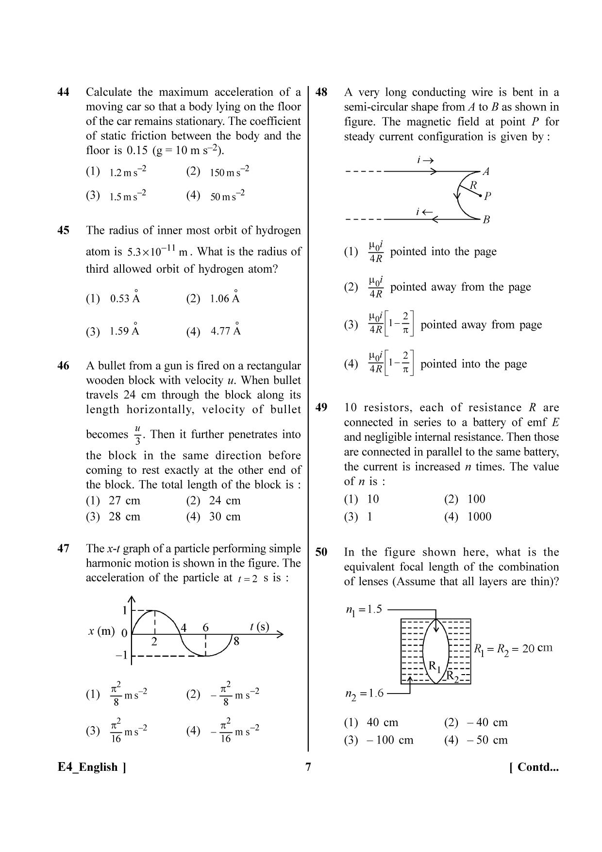 NEET 2023 E4 Question Paper - Page 7