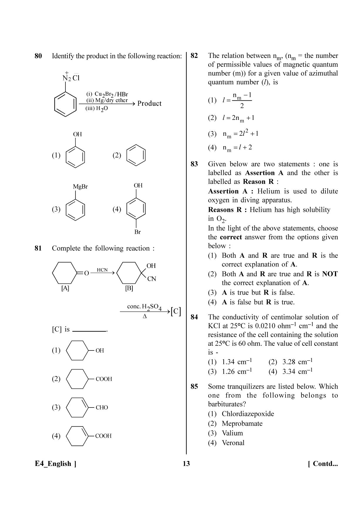 NEET 2023 E4 Question Paper - Page 13