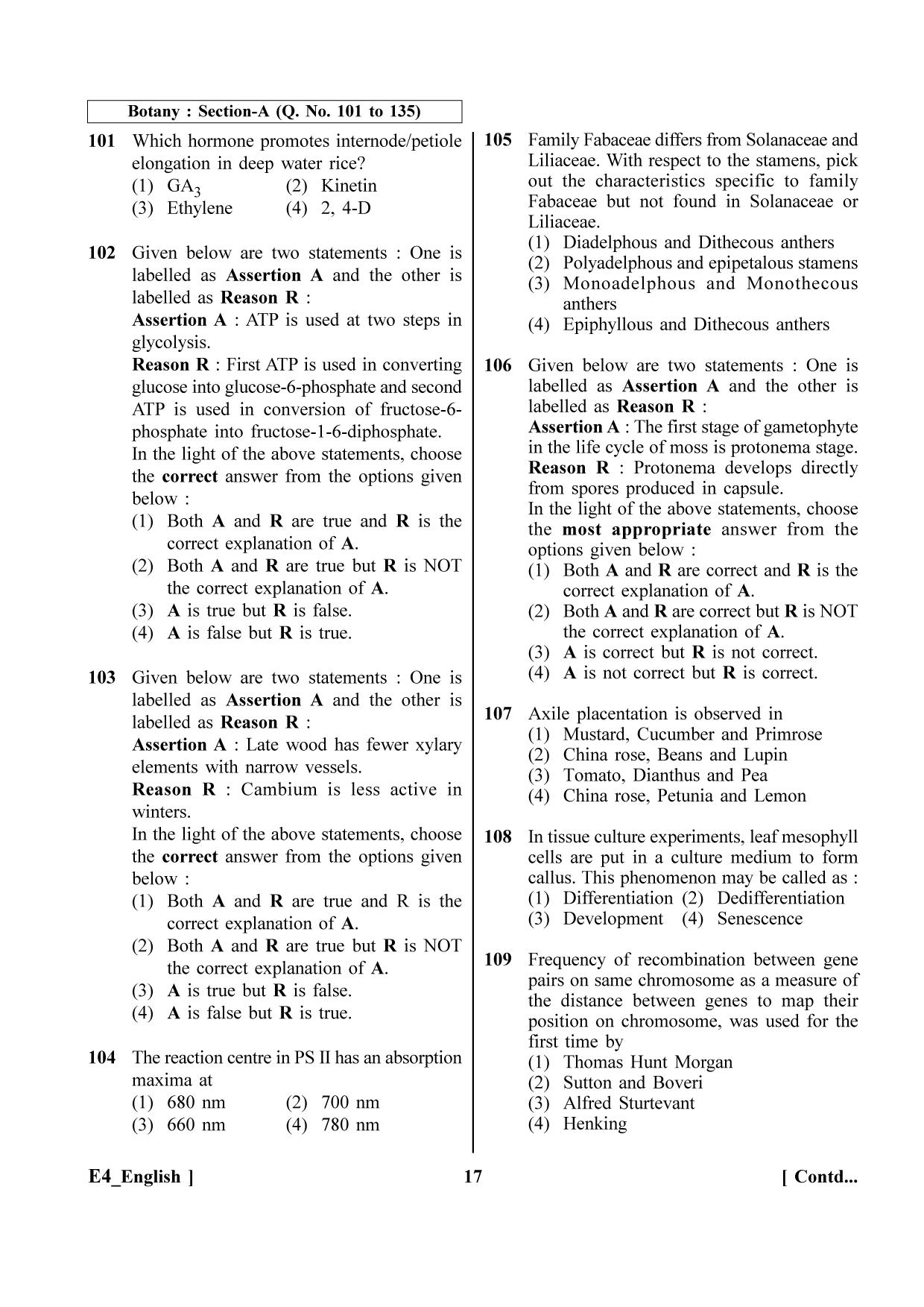 NEET 2023 E4 Question Paper - Page 17