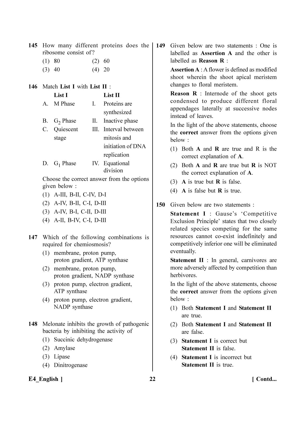 NEET 2023 E4 Question Paper - Page 22