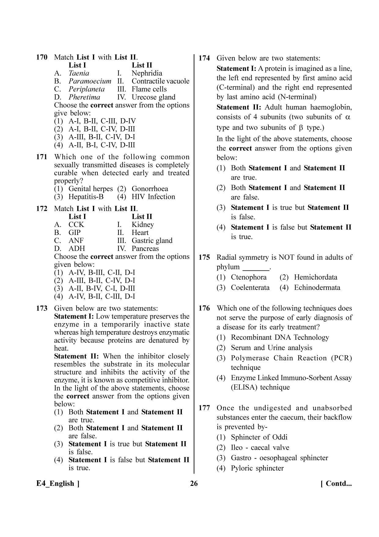 NEET 2023 E4 Question Paper - Page 26