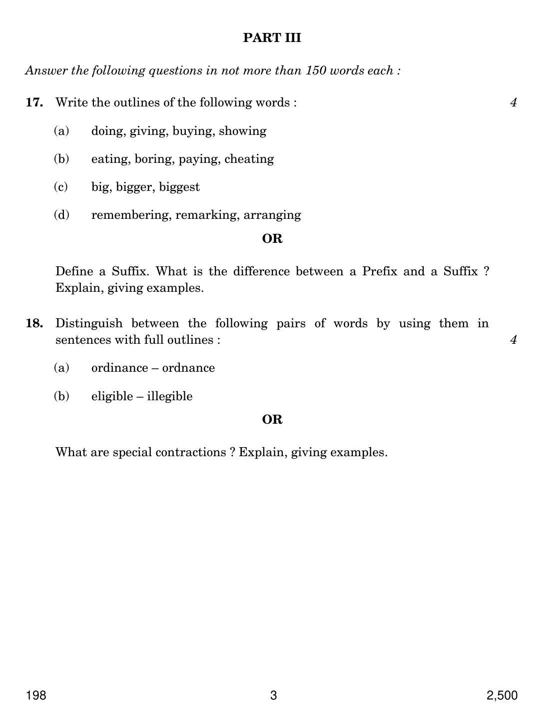 CBSE Class 12 198 SHORTHAND ENGLISH 2018 Question Paper - Page 3