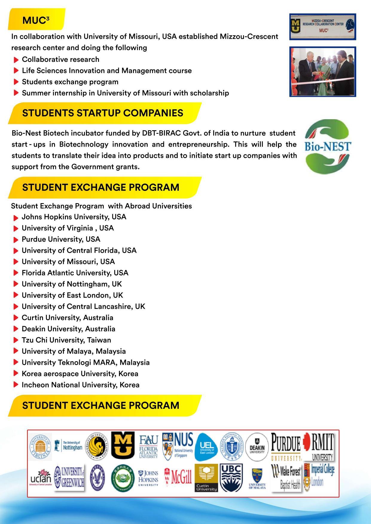 B.S. Abdur Rahman University B.Sc , Biotechnology Brochure 2022-23 - Page 3