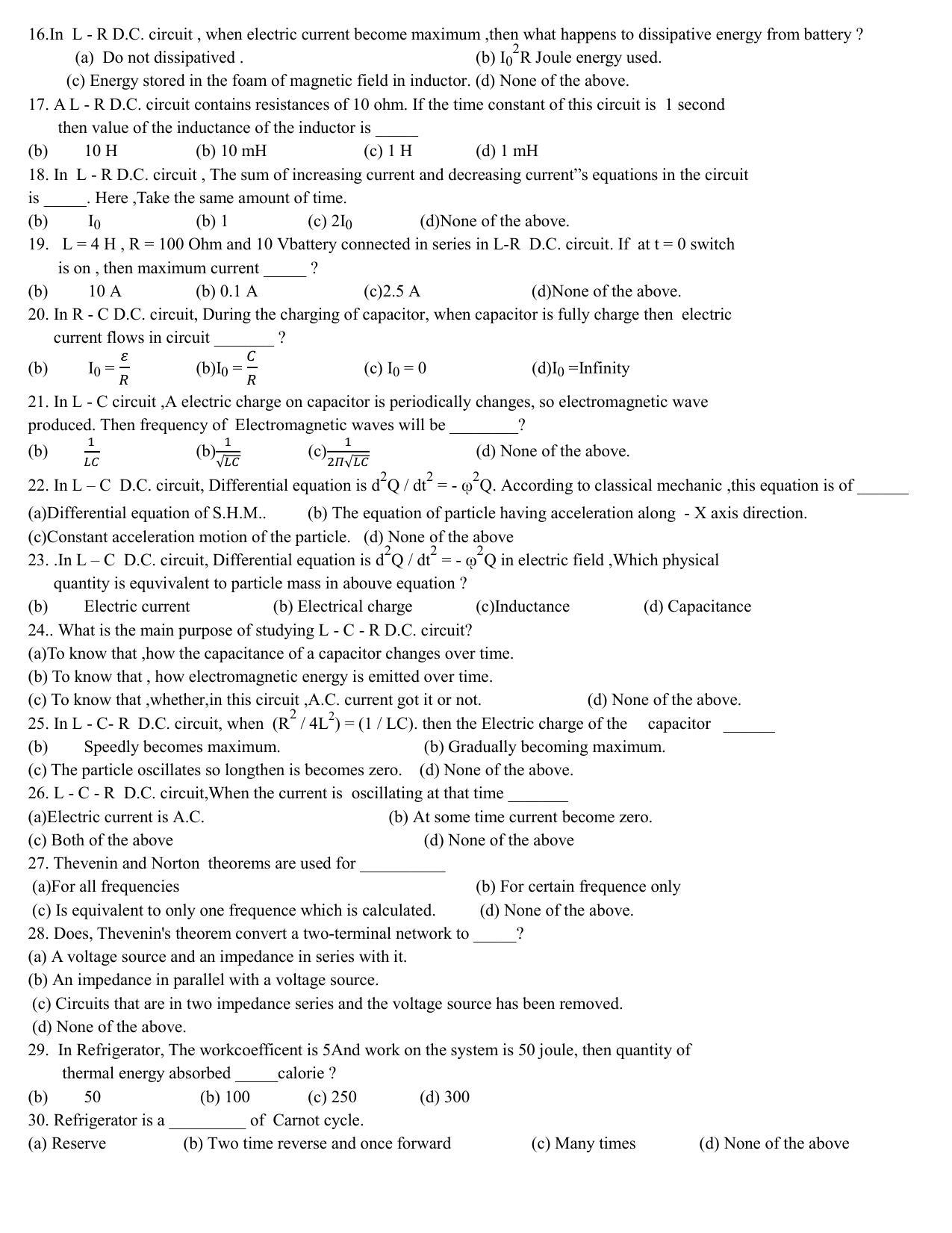 Hemchand North Gujarat University Sample Paper July-Sept 2021: B.Sc.B.ED Sem – I Physics-101 Paper Code - 3252 (Old Course) - Page 2