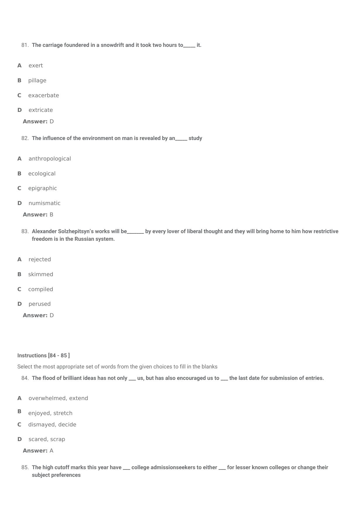 SNAP 2013 Question Paper with Solution - Page 36