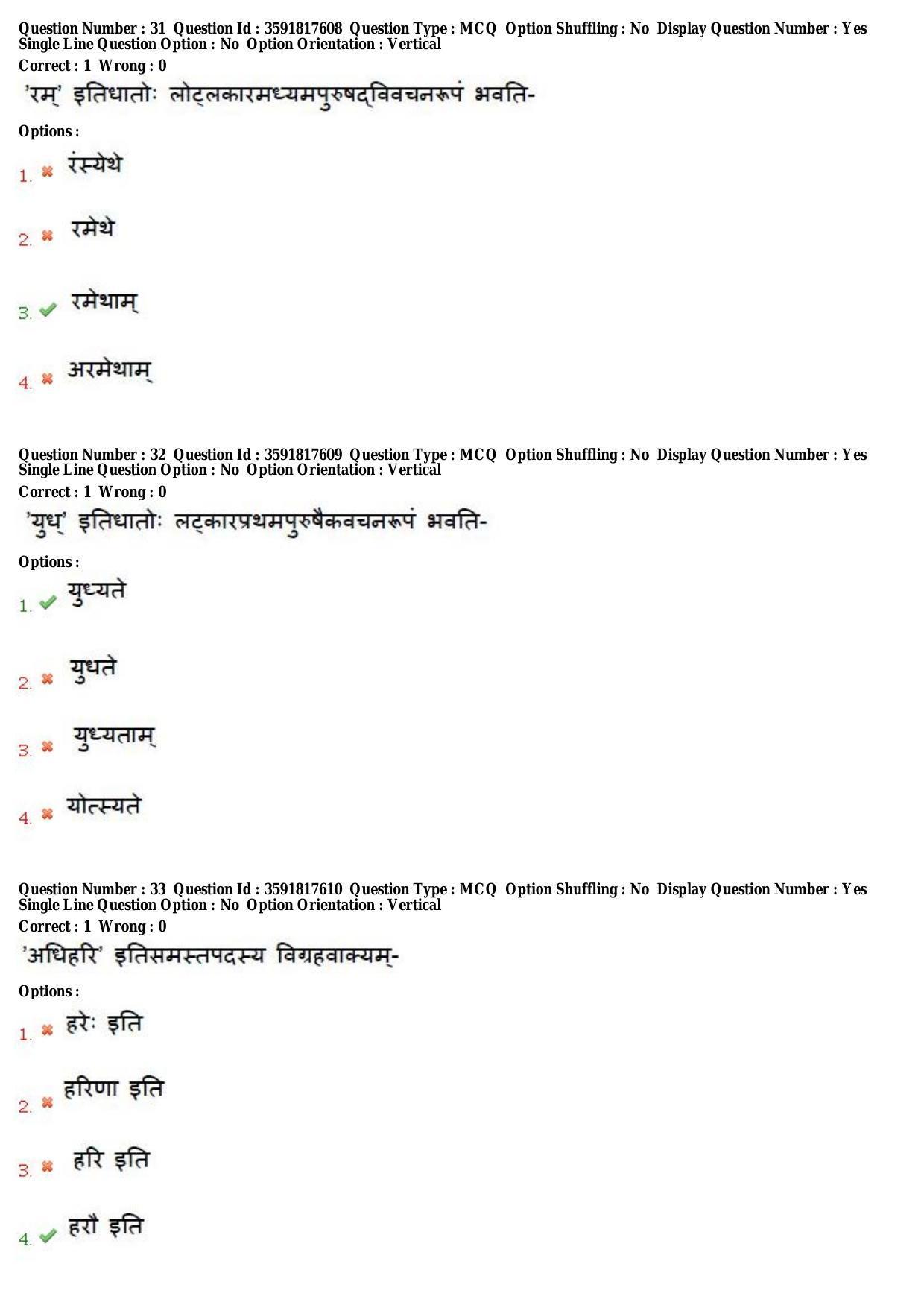 TS CPGET 2018 M.A. Sanskrit (Shift 1) Question Paper with Answer Key - Page 12