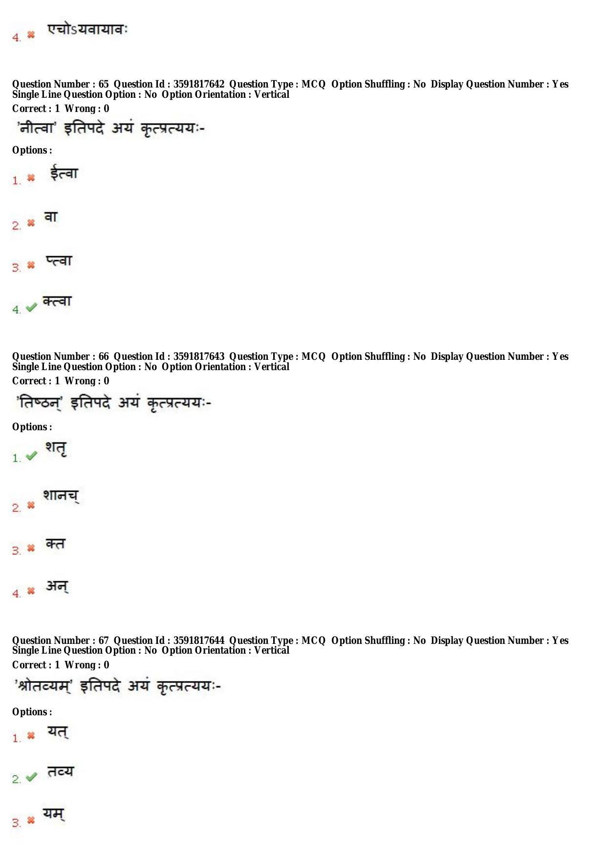 TS CPGET 2018 M.A. Sanskrit (Shift 1) Question Paper with Answer Key - Page 24