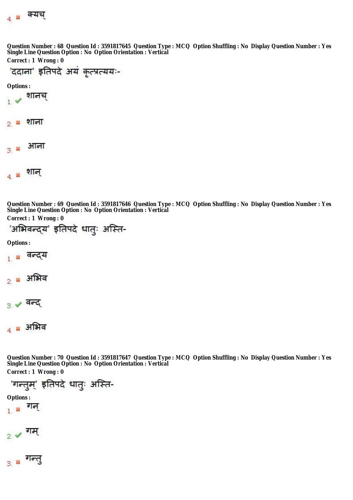TS CPGET 2018 M.A. Sanskrit (Shift 1) Question Paper with Answer Key - Page 25
