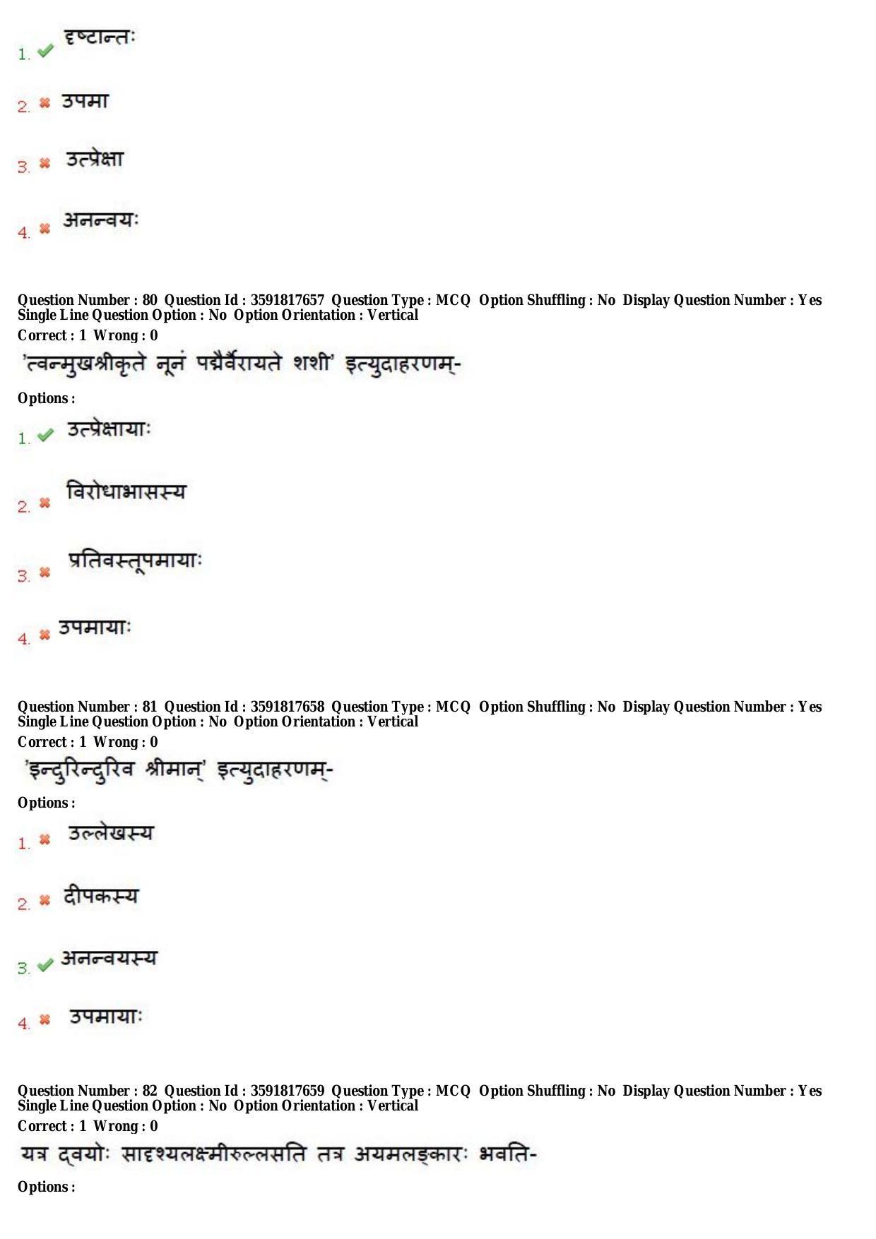 TS CPGET 2018 M.A. Sanskrit (Shift 1) Question Paper with Answer Key - Page 29