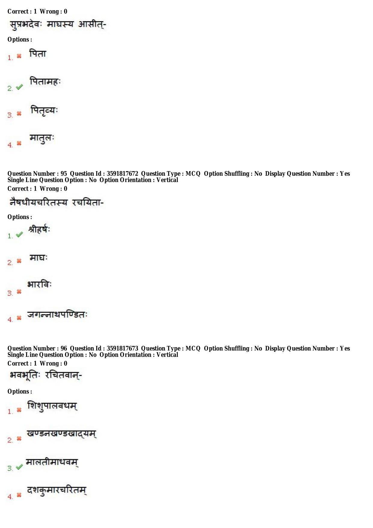 TS CPGET 2018 M.A. Sanskrit (Shift 1) Question Paper with Answer Key - Page 34