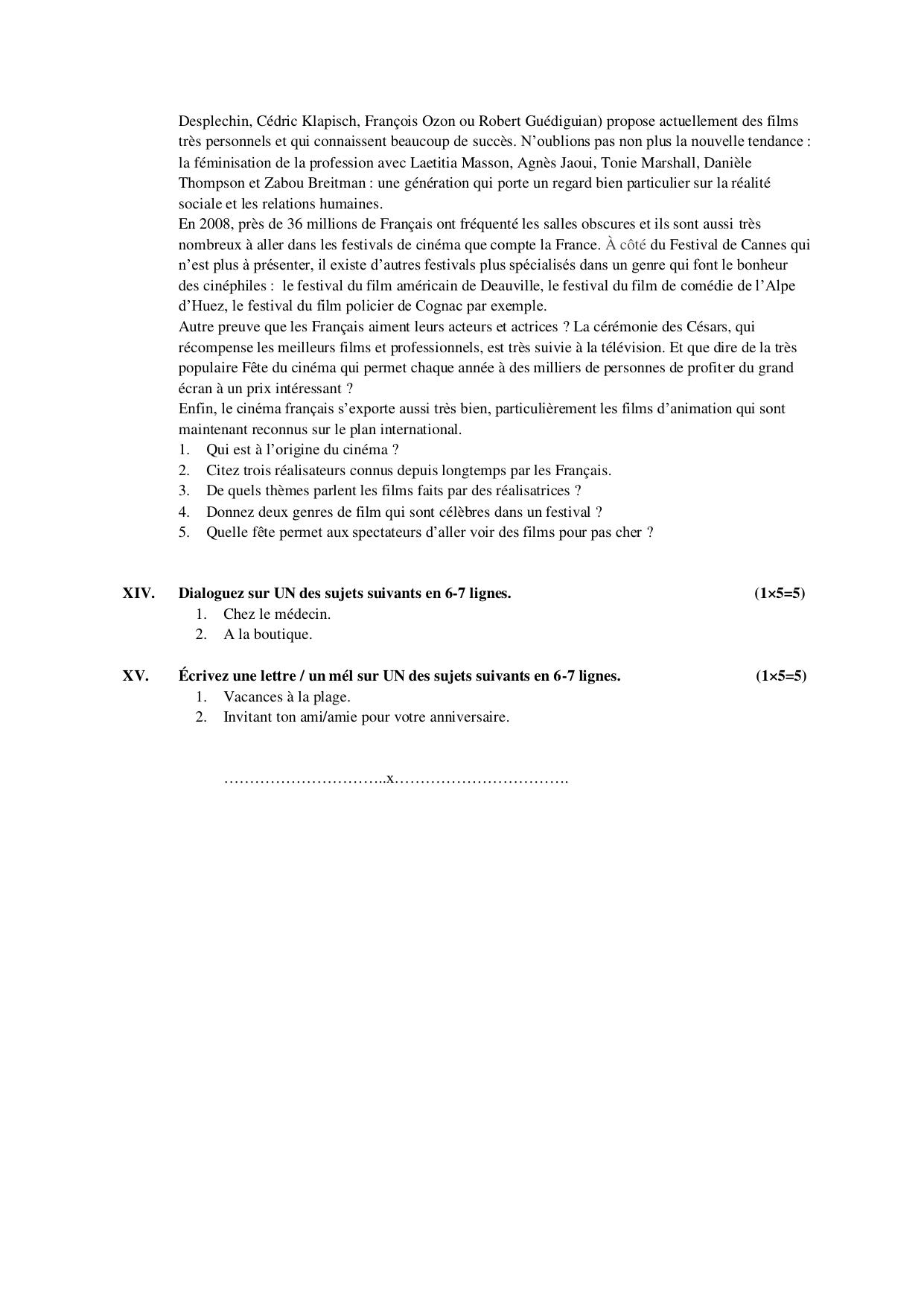 Karnataka II PUC French Model Question Paper II 2025 - Page 4