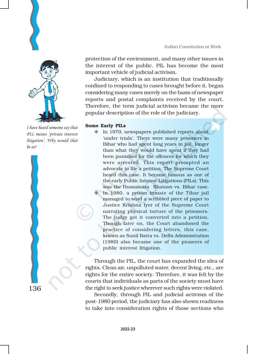 NCERT Book for Class 11 Political Science (Indian Constitution at Work) Chapter 6 Judiciary - Page 13