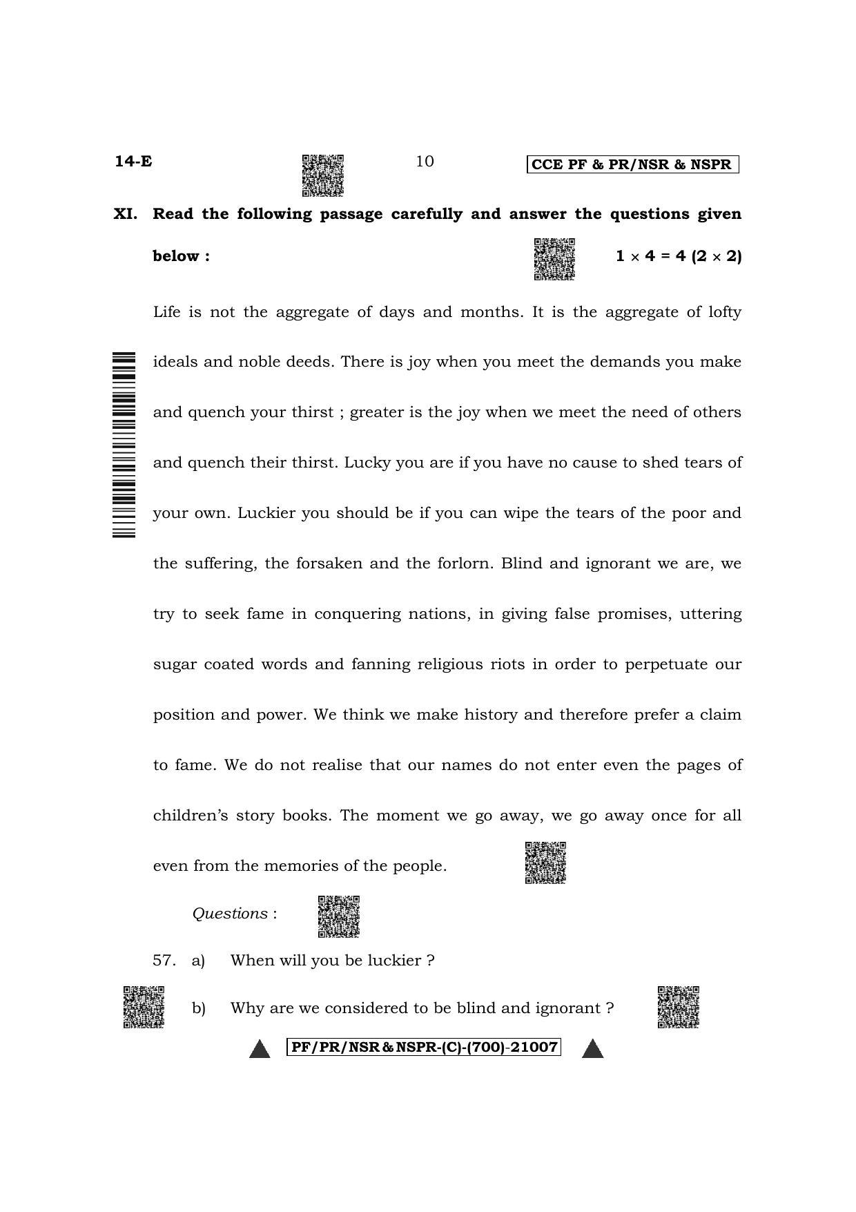 Karnataka SSLC First Language English Question Paper 2022 (C Version) - Page 10