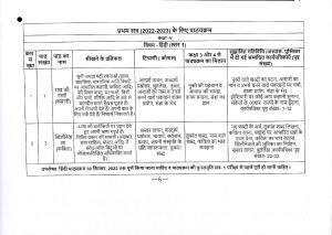 Edudel Class 5 Hindi Syllabus