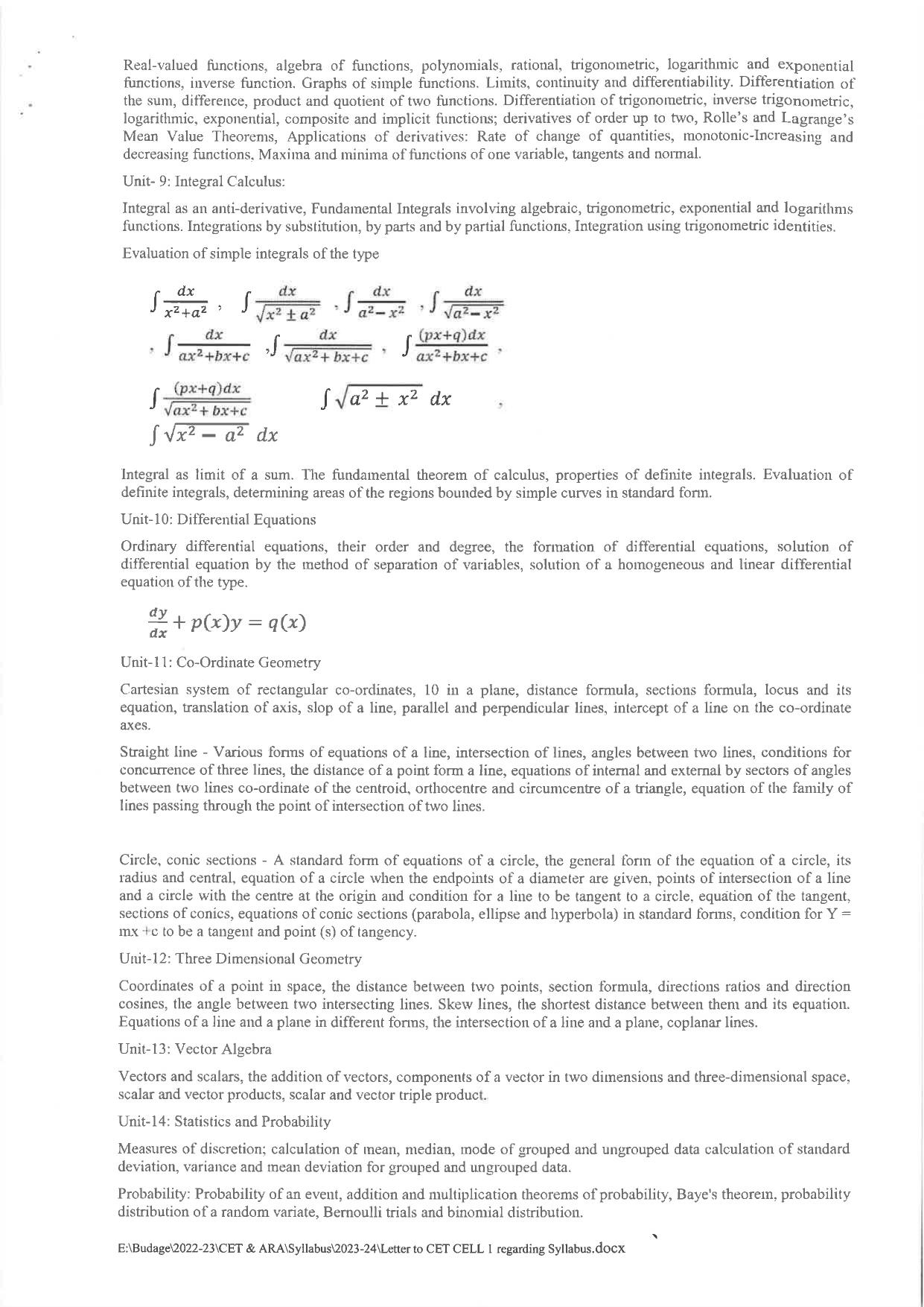 MAH B.Planning CET Syllabus - Page 2