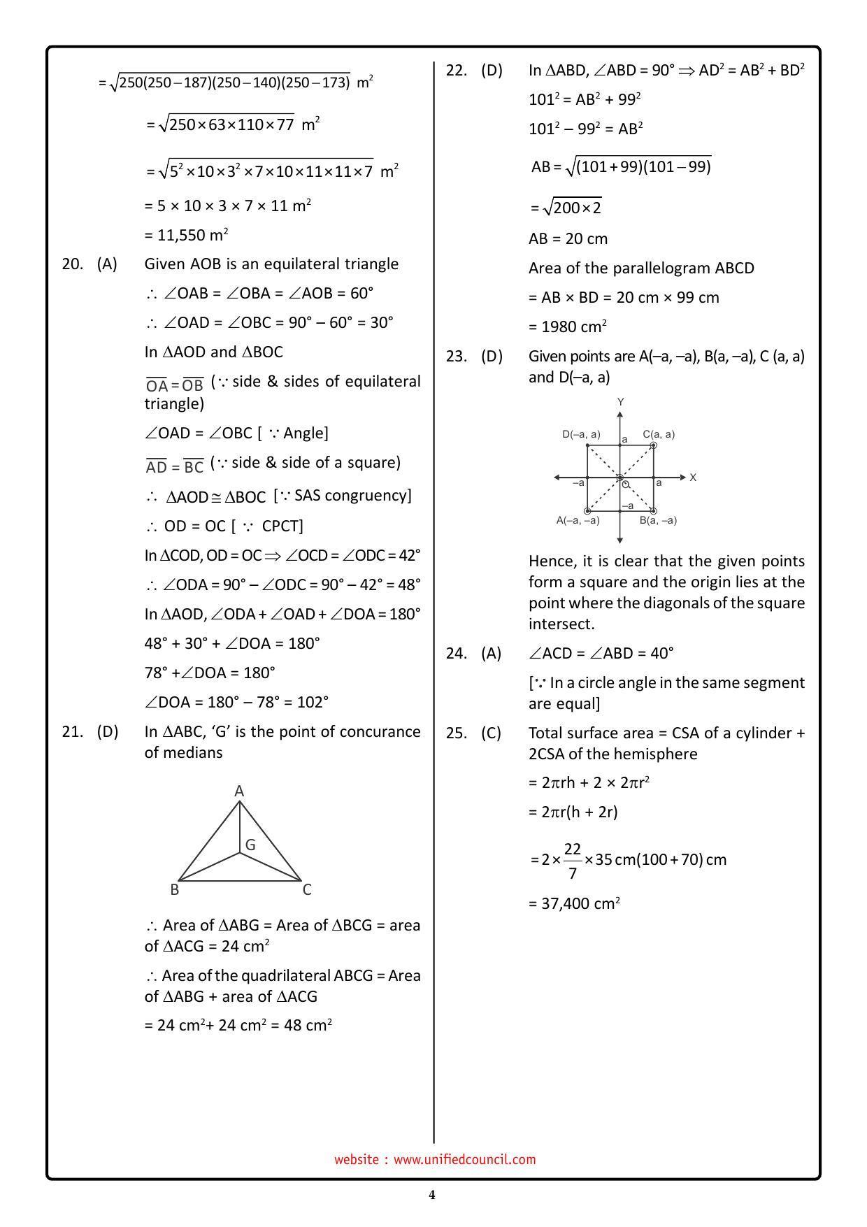 NSTSE 2023 Class 9 Answer Key (Paper Code 487) - Page 4