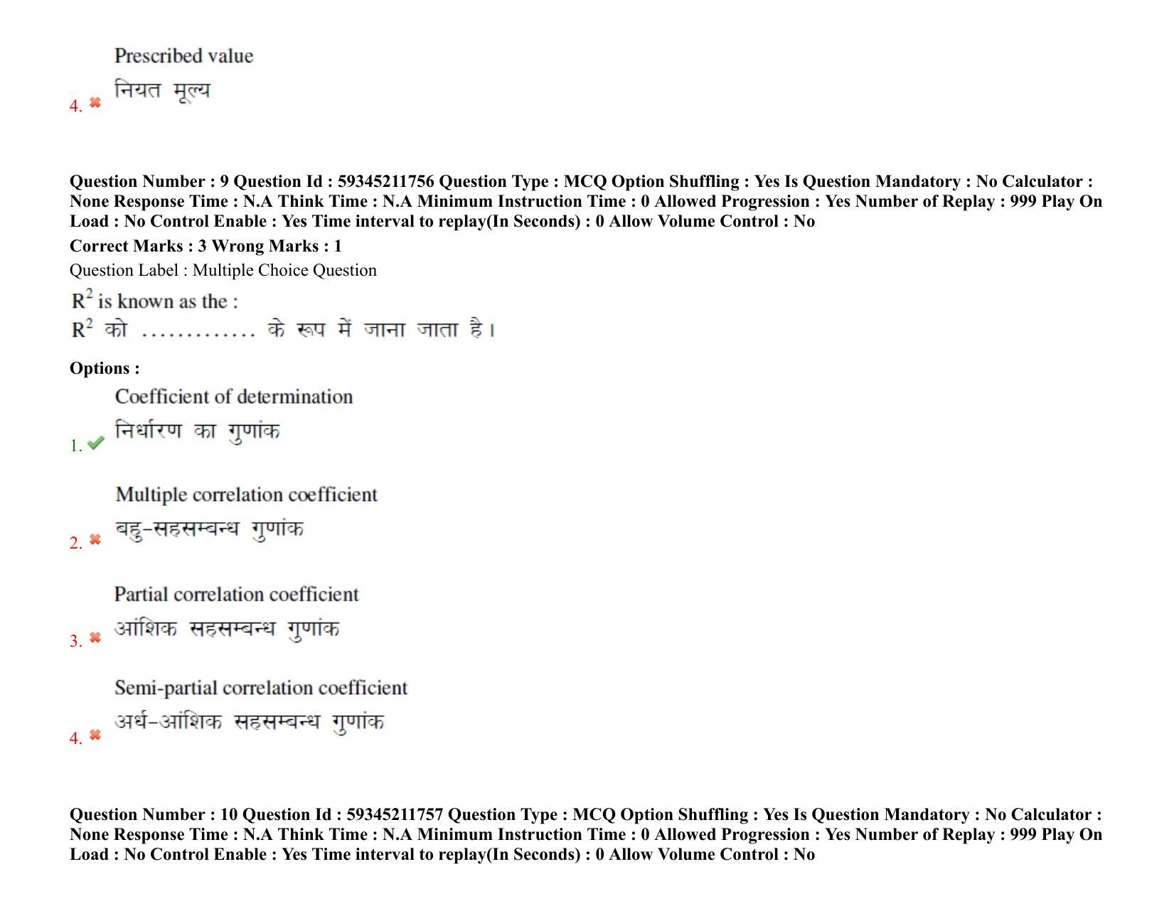 BHU RET Neurology 2021 Question Pape - Page 9