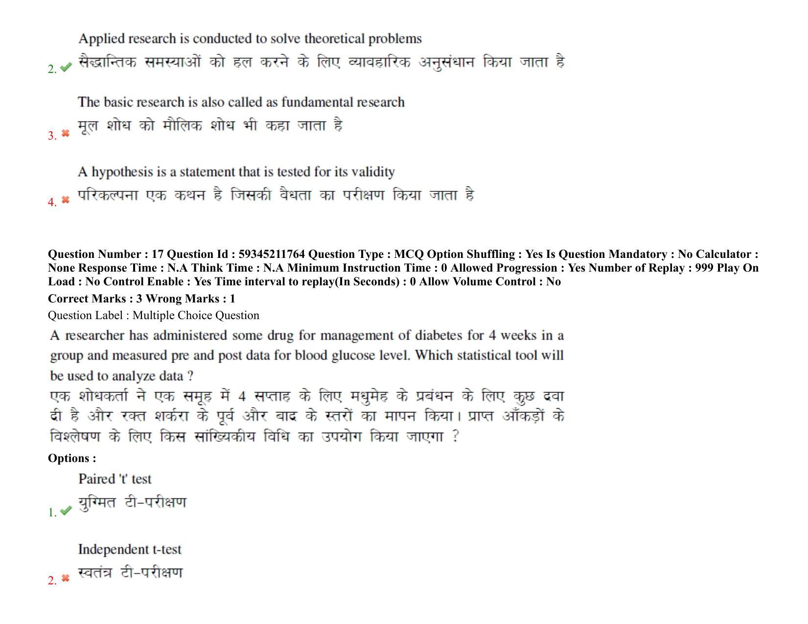 BHU RET Neurology 2021 Question Pape - Page 15